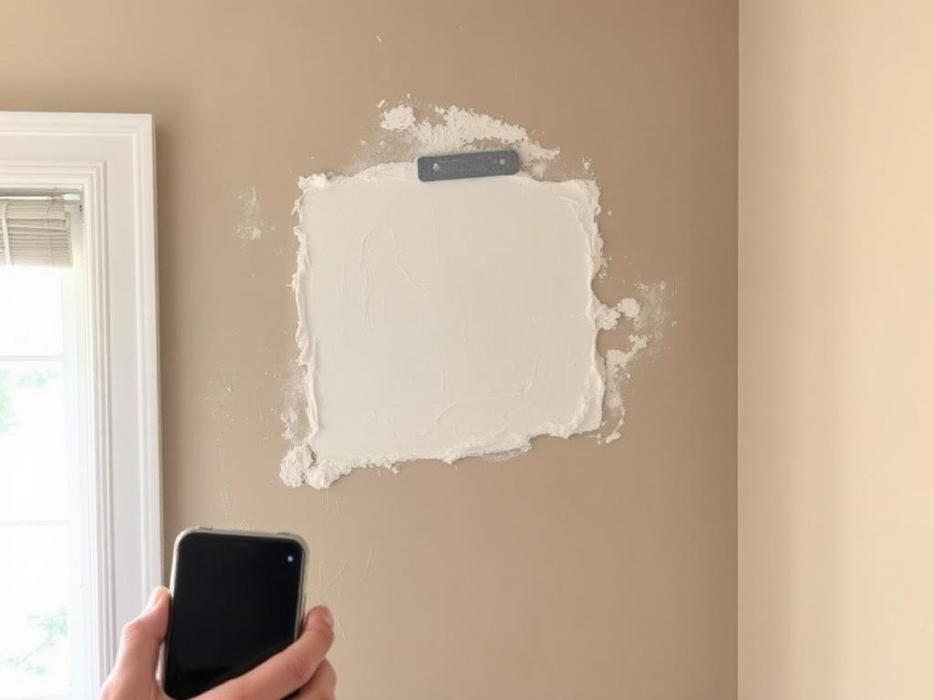 Wall Patch in Progress